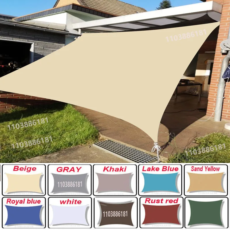14 colores de sombrillas, velas de sombrilla impermeables, sombrillas de jardín, terraza, sombrillas de lona para coche, piscinas rectangulares