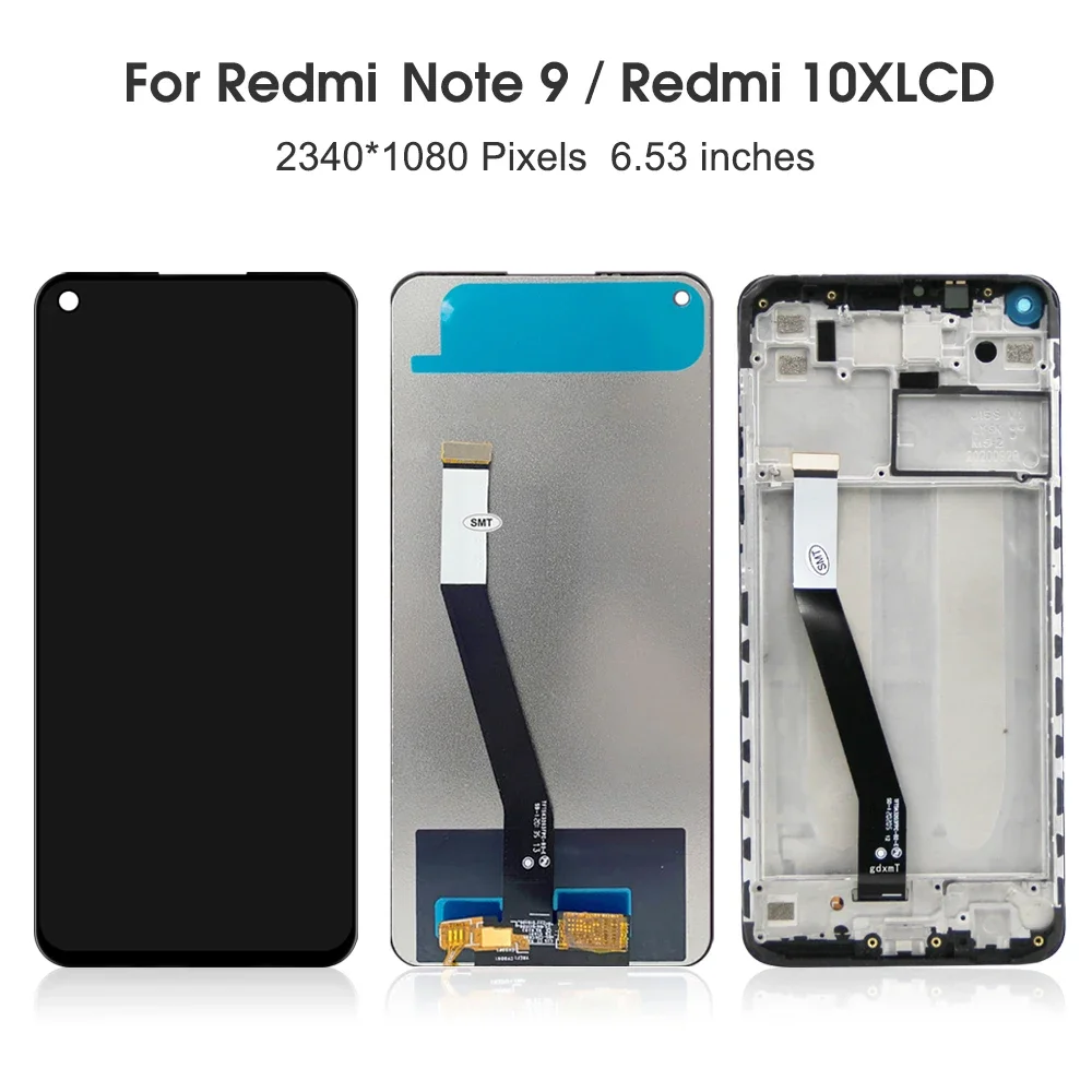 6.53''For Xiaomi Redmi 10X 4G For  Redmi Note 9 M2003J15SC M2003J15SG LCD Display Touch Screen Digitizer Assembly Replacement