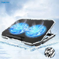 Laptop Stand Cooler Large Size For 12-17 Inch Notebook Two USB Laptop Cooling Pads Wind Speed Adjustable Silent Laptop Cooler