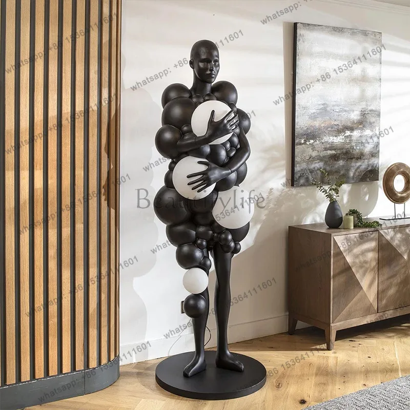 Factory Direct. full body humanoid sculpture floor model house large figure ornament modern abstract art