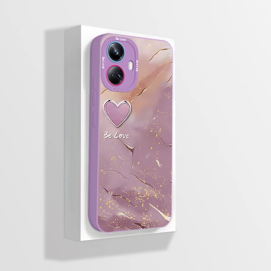 For Realme 10 Pro Plus + Case Realme10 Pro Realme 10 4G Phone Case Shell Cute Panda pattern Liquid Silicone Anti Drop Soft Cover
