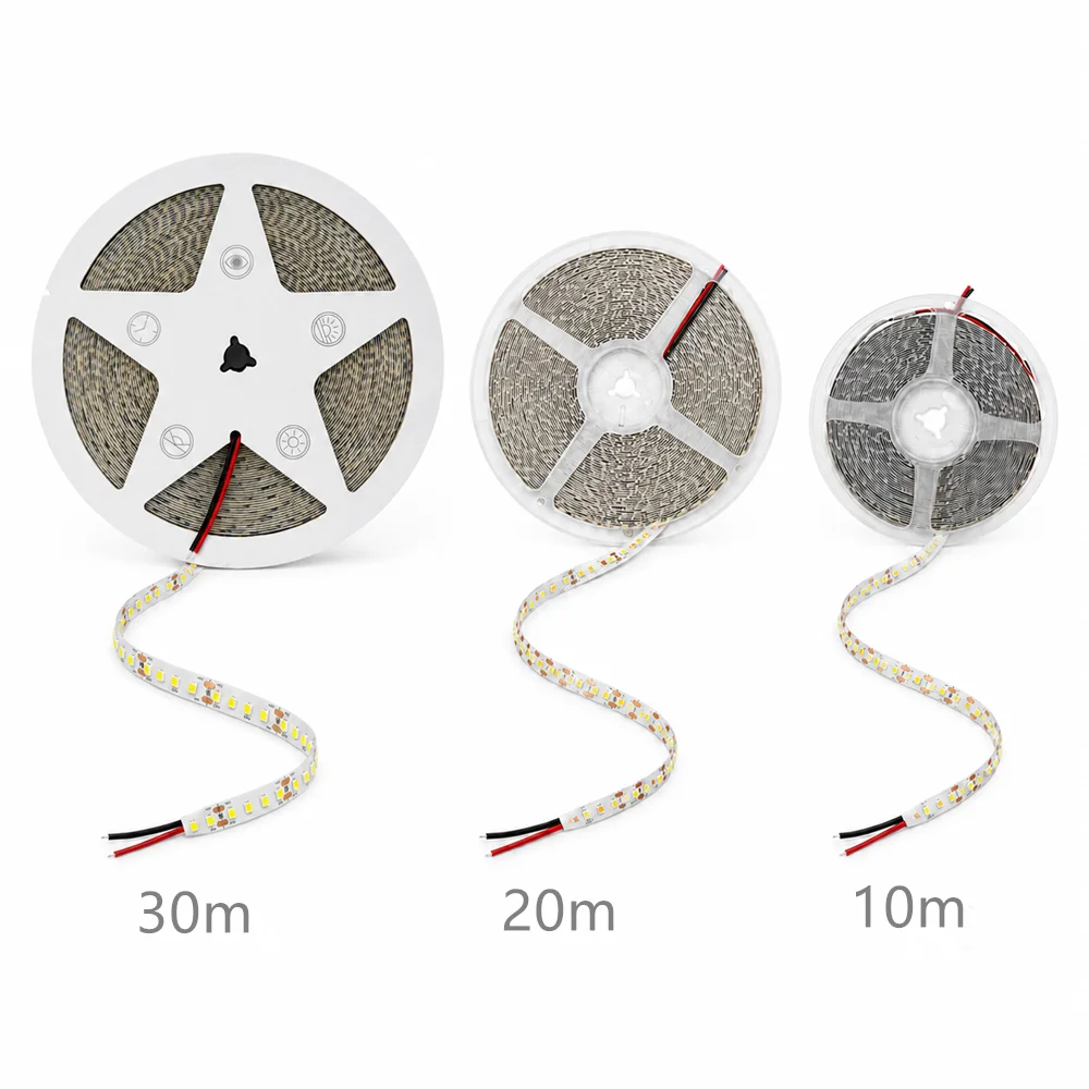 30m 24V LED Strip Light For Lighting Decoration Dimmable Linear LED Flex Tape 10m 20m 2835 Ra90 No Voltage Drop Cool White Warm