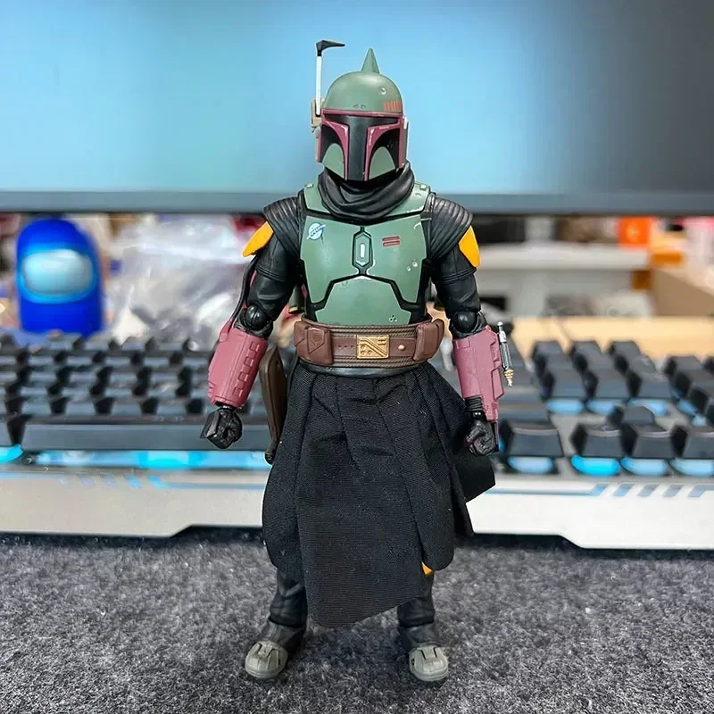 Genuine Generation Bandai Shf Star Wars Mandalorian Bounty Hunter Bobuffett 6-inch Action Figure Collection Model