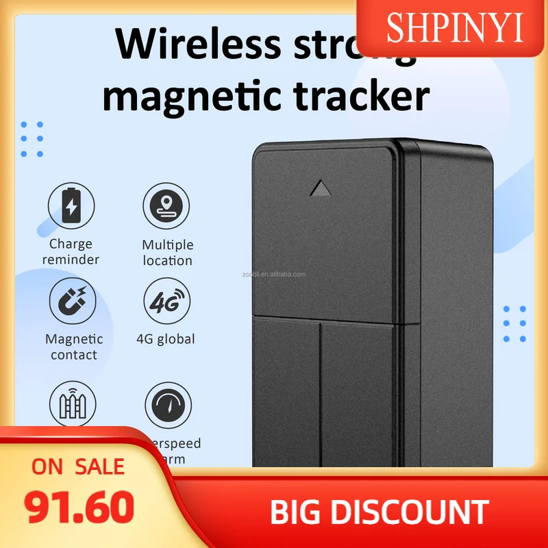 ZOOBBII Q13 Pelacak GPS 4G Magnetik Nirkabel Penyimpanan Awan Portabel Google Maps Street View Nano SIM Open-Top Booth 2.5-3.5V DC
