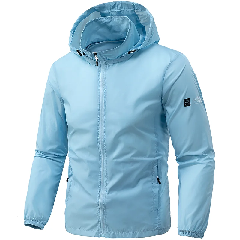 단색 후드 지퍼 포켓 캐주얼 루즈 스타일리시 재킷 탑