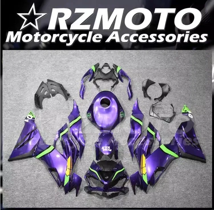 4Gifts New ABS Fairings Kit Fit For Kawasaki ZX-6R ZX6R 2019 2020 2021 2022 2023 636 19 20 21 22 23 Bodywork Set Purple + Tank