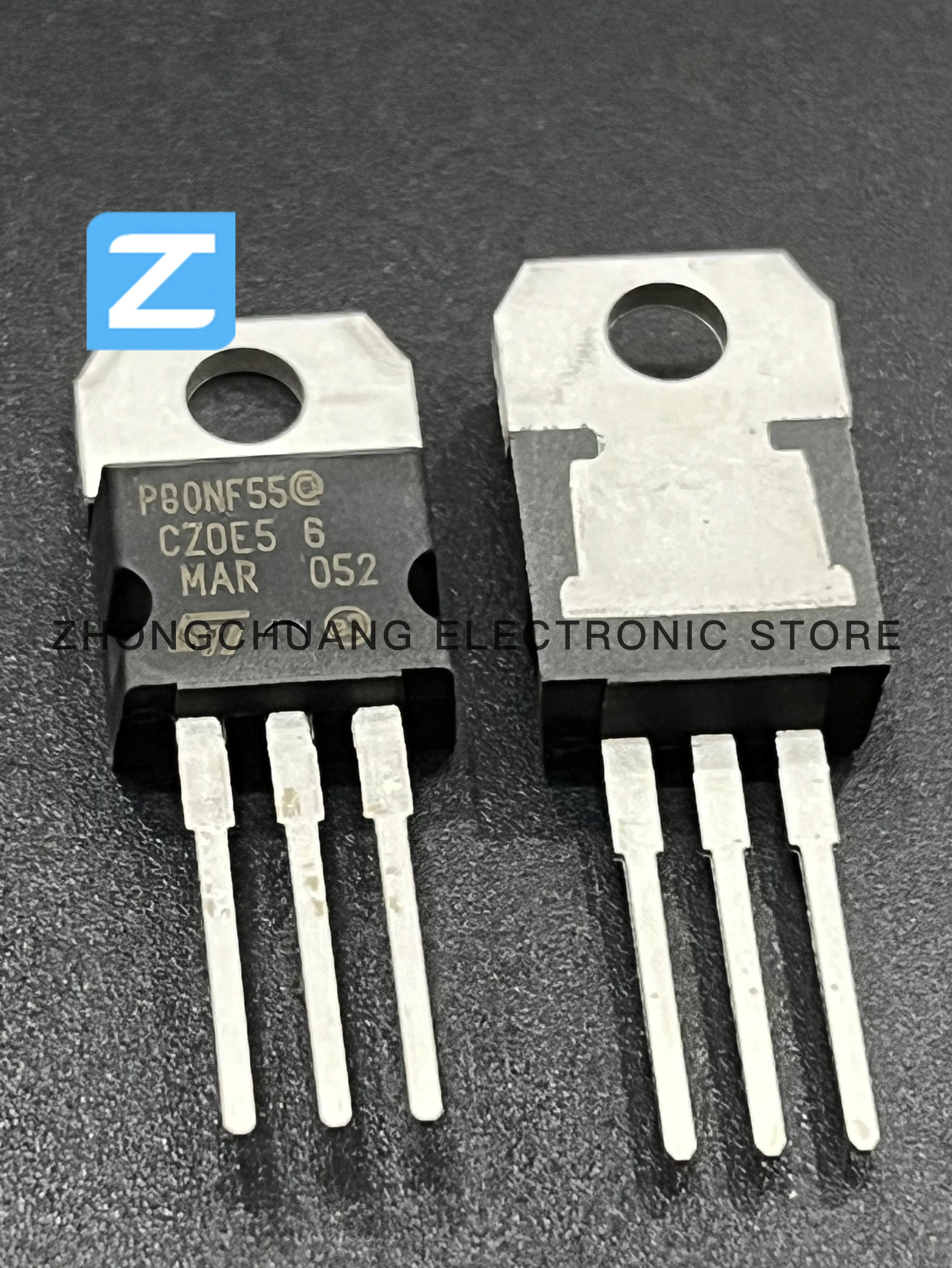 1-10PCS STP80NF55 P80NF55 TO-220 55V 80A N-Channel MOSFET new original