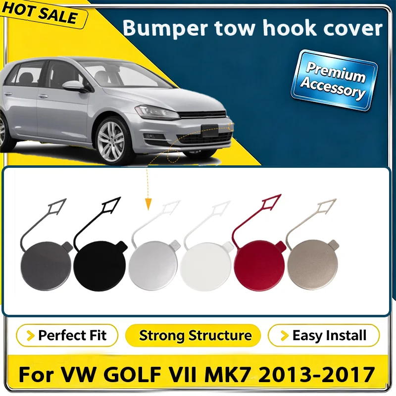 For VW GOLF VII MK7 2013-2017 Front Bumper Tow Hook Cap Towing Eye Cover 5G0807241 5GG807241 Car Accessories