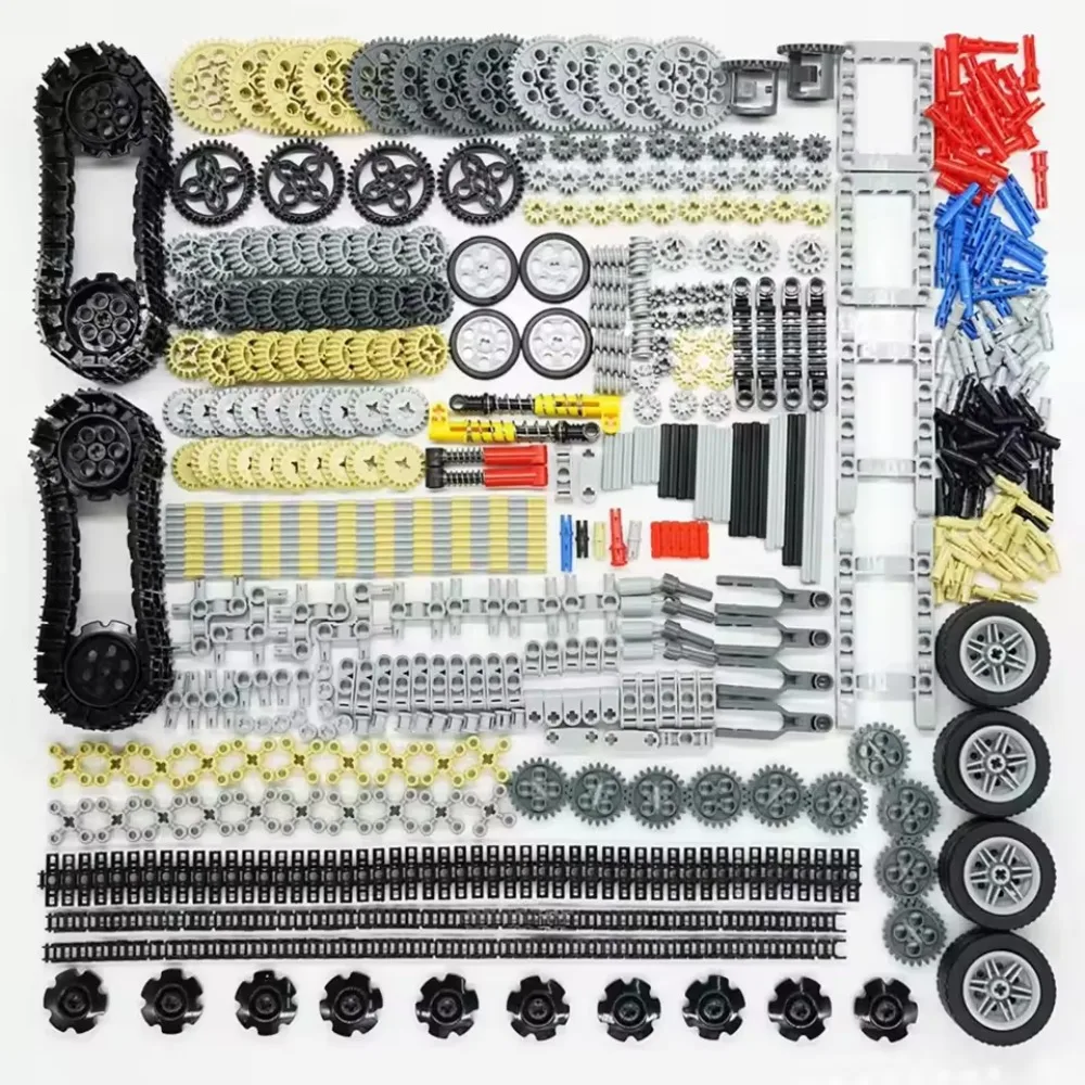 Kit de Construcción de Piezas Técnicas de 768 Piezas, Engranajes, Ejes, Ruedas, Conectores, Ladrillos MOC, Juguetes Educativos STEM para Modelos de Coches y Robots DIY