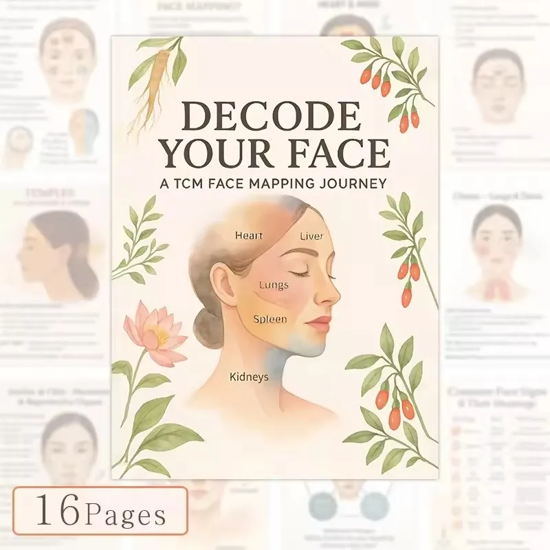 

Decode Your Face Book Traditional Chinese Medicine Facial Acupoints Diagram Face Reflexology Guide Health Care Learning Book