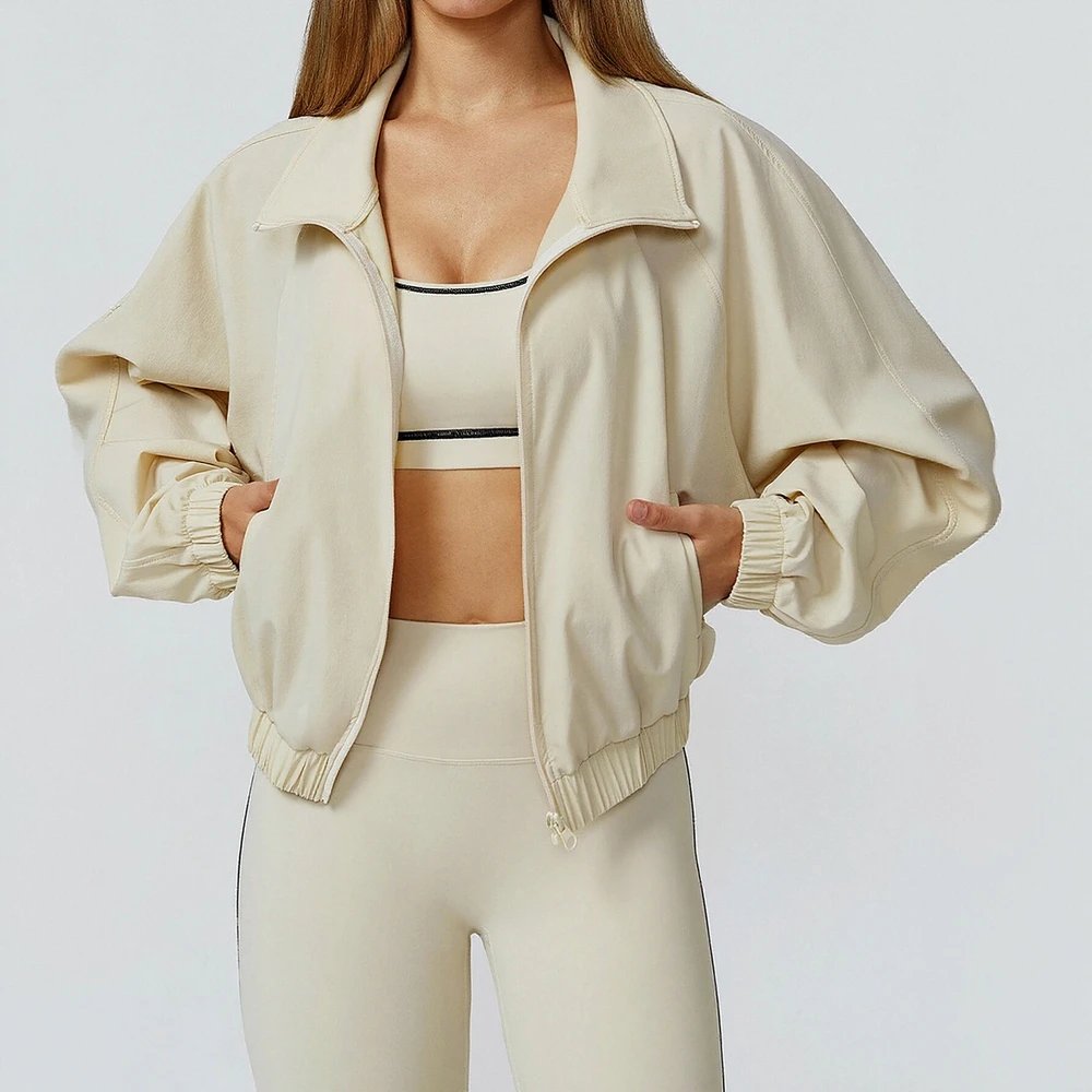 

Женская облегающая куртка с длинными рукавами, осень-зима, элегантная, шикарная, с однотонными лацканами, повседневная K-Fashion