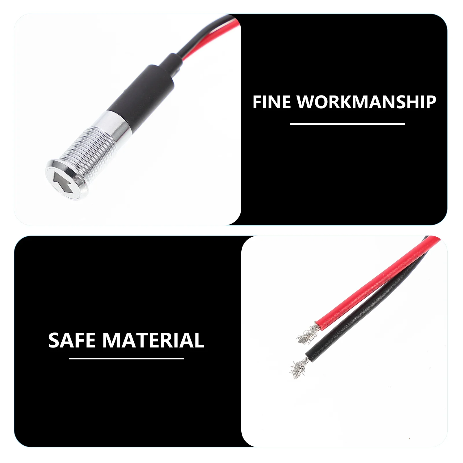 

Dust-proof Waterproof and Dustproof Indicator Light The Wire Industrial Stainless Steel LED Warning