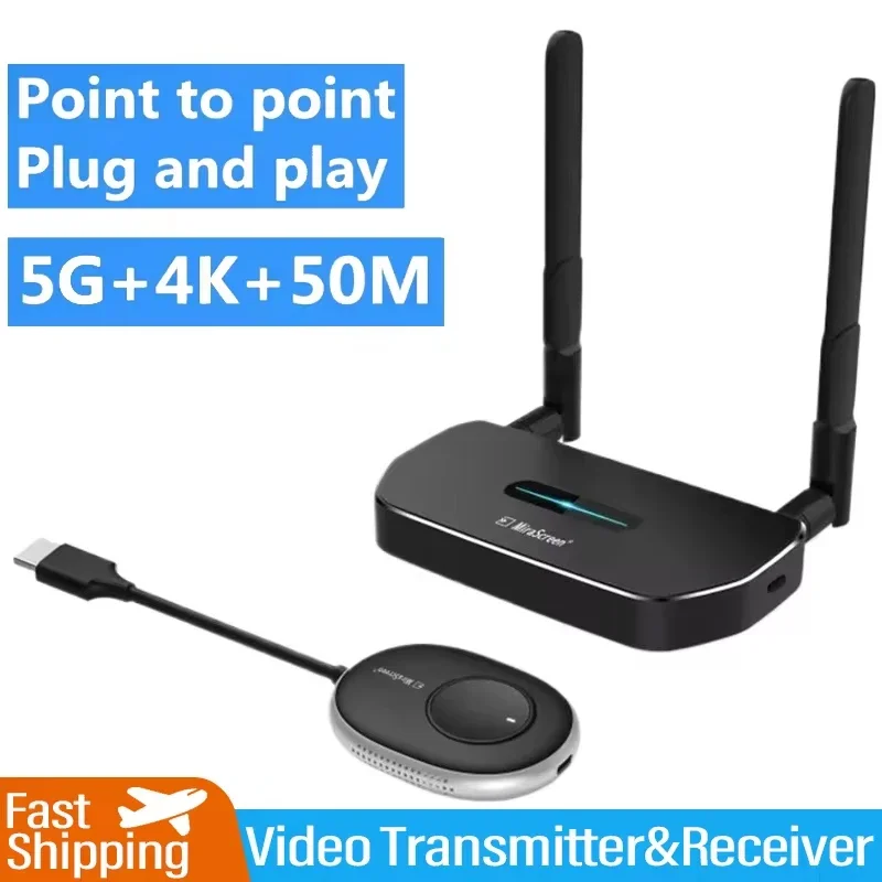 5.8G 1080P 50M Wireless HDMI Video Audio Transmitter and Receiver Extender Display Adapter Dongle For TV Monitor Projector PC