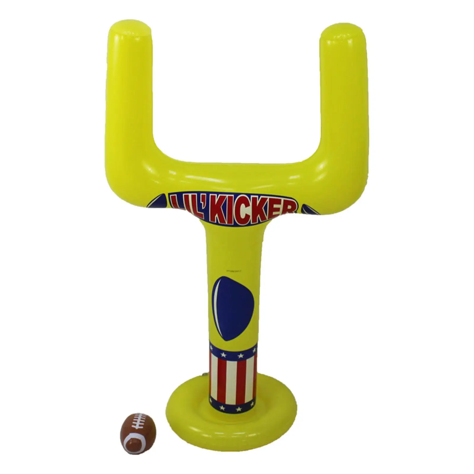 Juego de fútbol inflable, poste de portería con pelotas para práctica al aire libre para juego