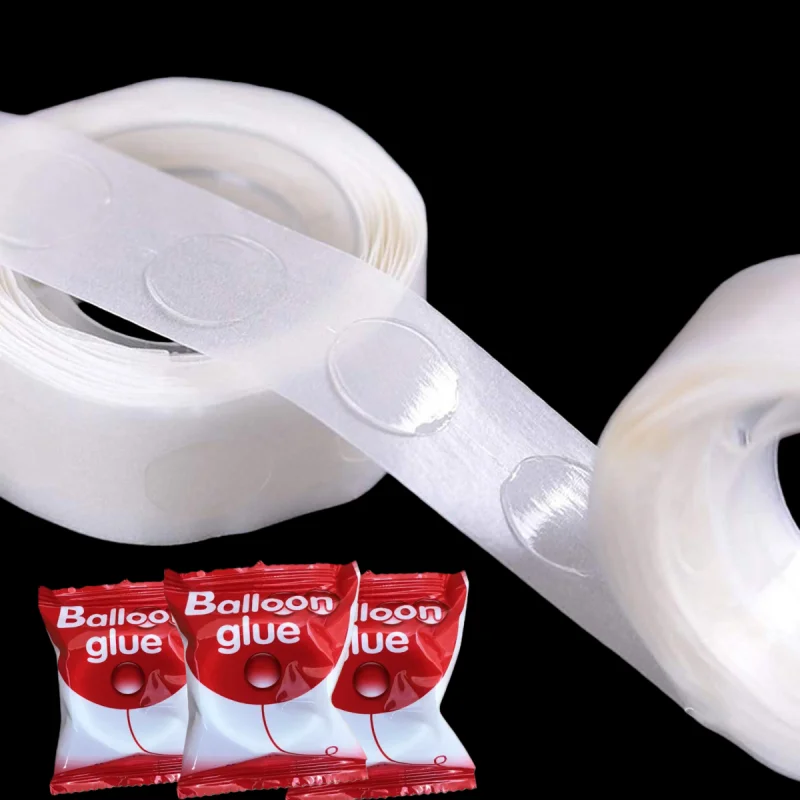 Balloon Glue Dot Adhesive Point Tape Double Sided Clear Sticky Glue Sticker Balloons Stand Arch attach balloon to ceiling or wal