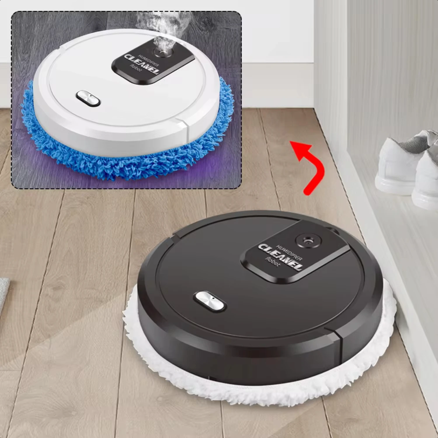 Robot pulitore per pavimenti Spazzatrice automatica USB Smart Dust 3 in 1