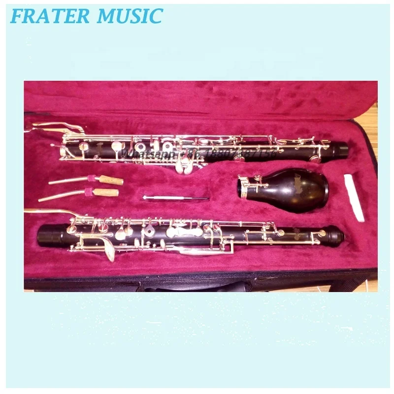 High Grade Ebony Wood Instrument Body F Key English Horn With Silver Plated Keys (JEH-200)
