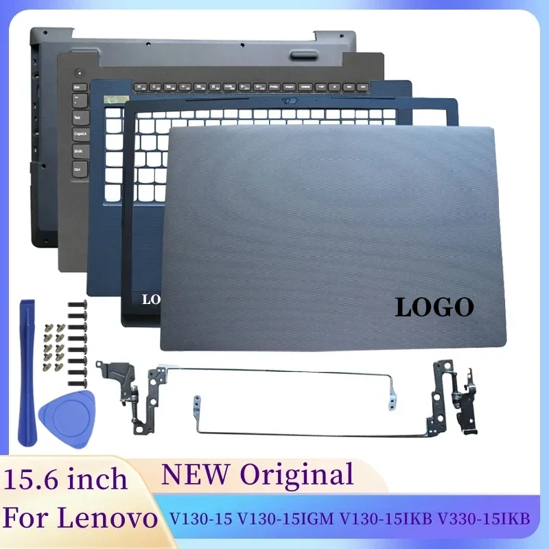 Original New For Lenovo V130-15 V130-15IGM V130-15IKB V330-15IKB Laptop LCD Back Cover/Front Bezel/Hinges/Palmrest/Bottom Case