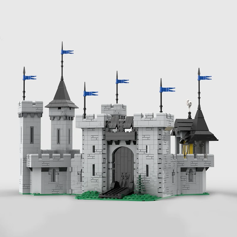 2402PCS Black Falcon\'s Fortress Medieval CastleModel Building Blocks MOC Architecture Bricks Kids Birthday Toys Christmas Gifts