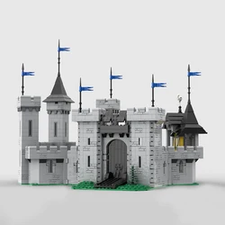 2402PCS Black Falcon's Fortress Medieval CastleModel Building Blocks MOC Architecture Bricks Kids Birthday Toys Christmas Gifts