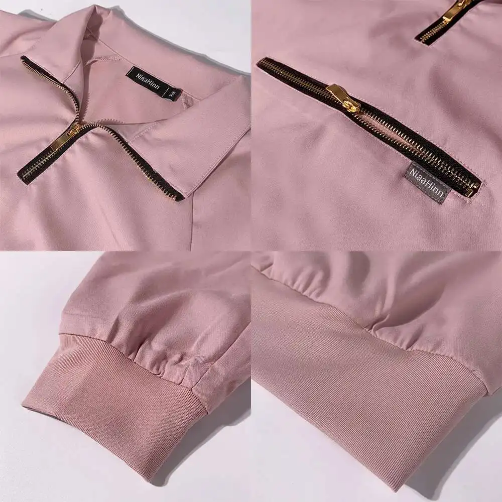 

Long Sleeve Nurse Suits Elastic Hospital Working Scrubs Suit High Quality Wholesale Operating Room Medical Uniform Set
