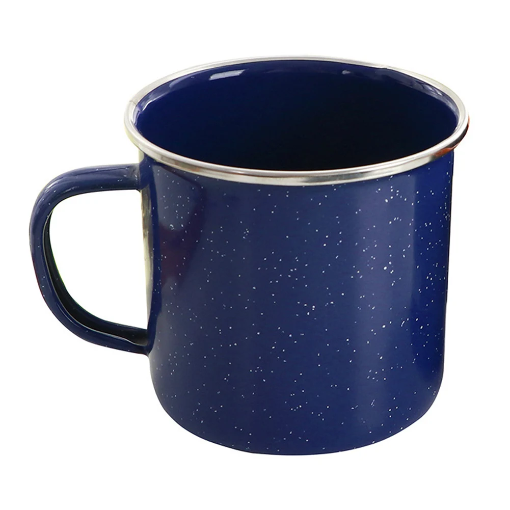 

Parts Enamel Camping Mug Hiking Tailgating 1 Pcs 330ml About 100g Accessories Blue Enamel Iron Useful Practical