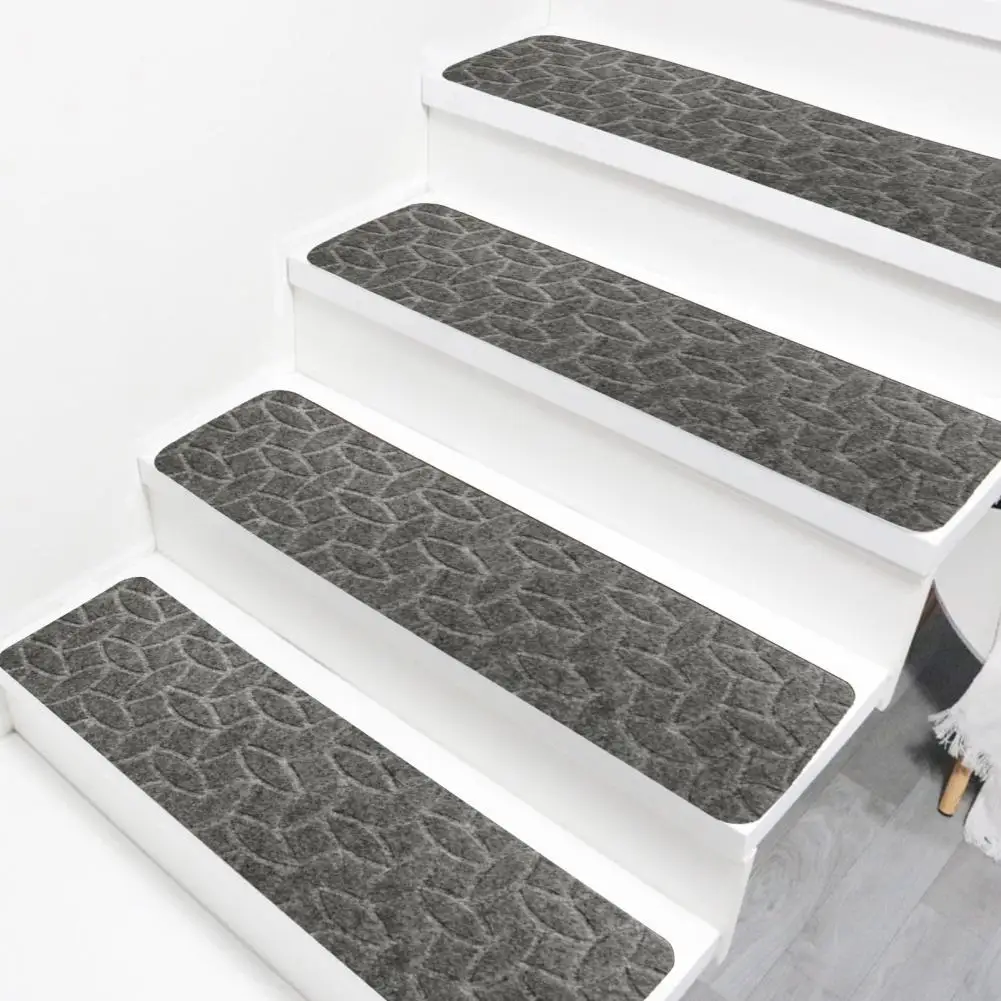 Reusable Stair Carpet Reusable Non-slip Stair Mat with Strong Adhesion Easy Installation Washable Indoor for Home for Staircases