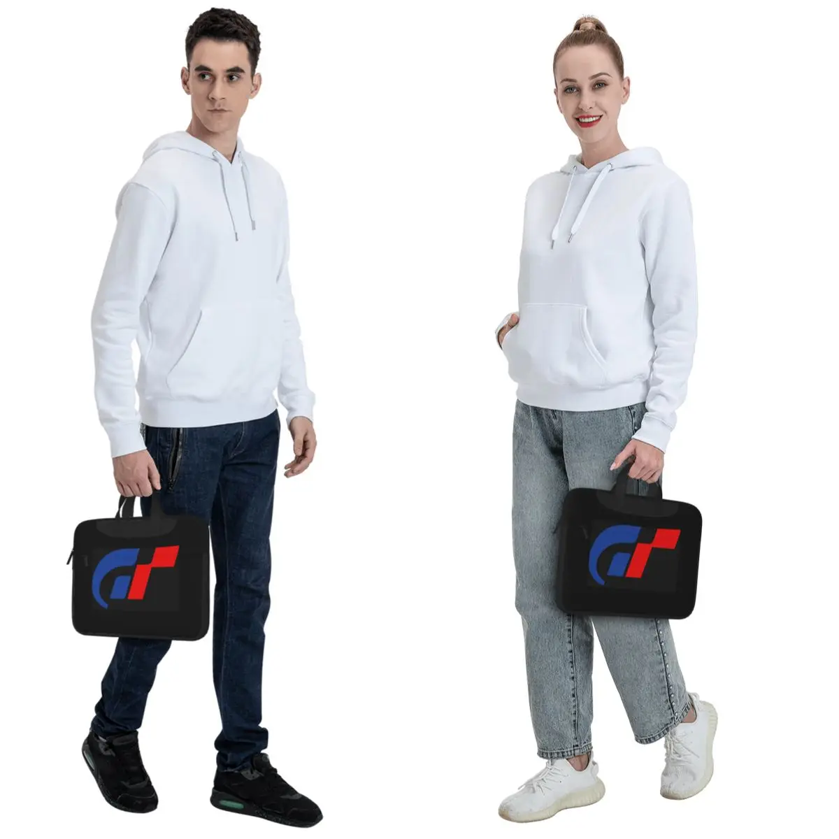 Gran Turismo Logo Crossbody Laptop Bag Case Computer Bag Resistant Protective Notebook Pouch for Lenovo