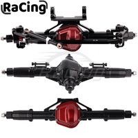 Metal Alloy Front Middle Rear Straight Axle with Servo Base for 1/10 RC Rock Crawler Car Axial SCX10 RC 4WD D90 Upgrade Parts