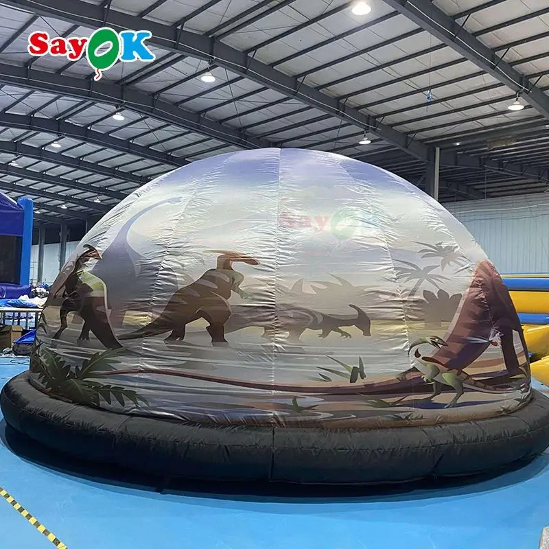 SAYOK dinosauri gonfiabili planetario cupola tenda gonfiabile planetario proiezione cupola per bambini insegnamento scolastico astronomico