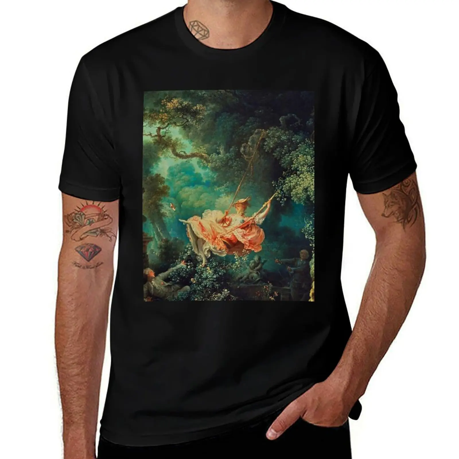 Jean-Honore Fragonard -The Swing T-Shirt tees customs mens t shirt