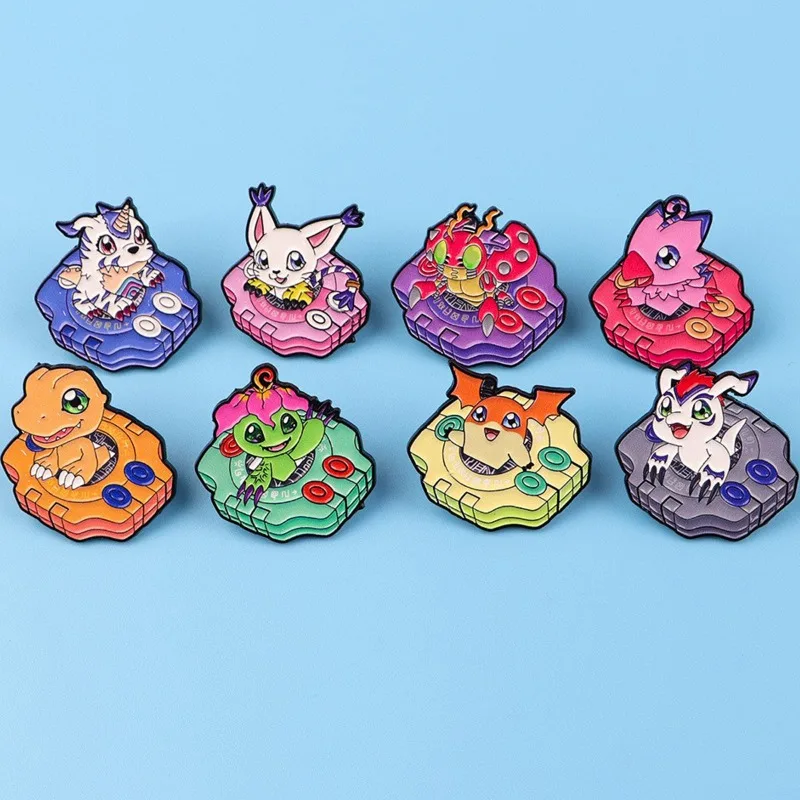 

Hot Digimons Cute Anime Digital Monster Enamel Pin Brooches Lapel Pins Badges on Backpack Clothing Accessories Friends Gifts