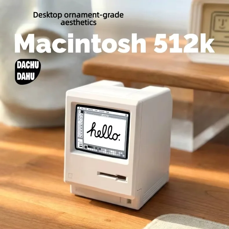 2.8-inch Mini-hdmi Display Retro Macintosh Computer Secondary Screen For Performance Monitoring Display Time Desktop Monitor