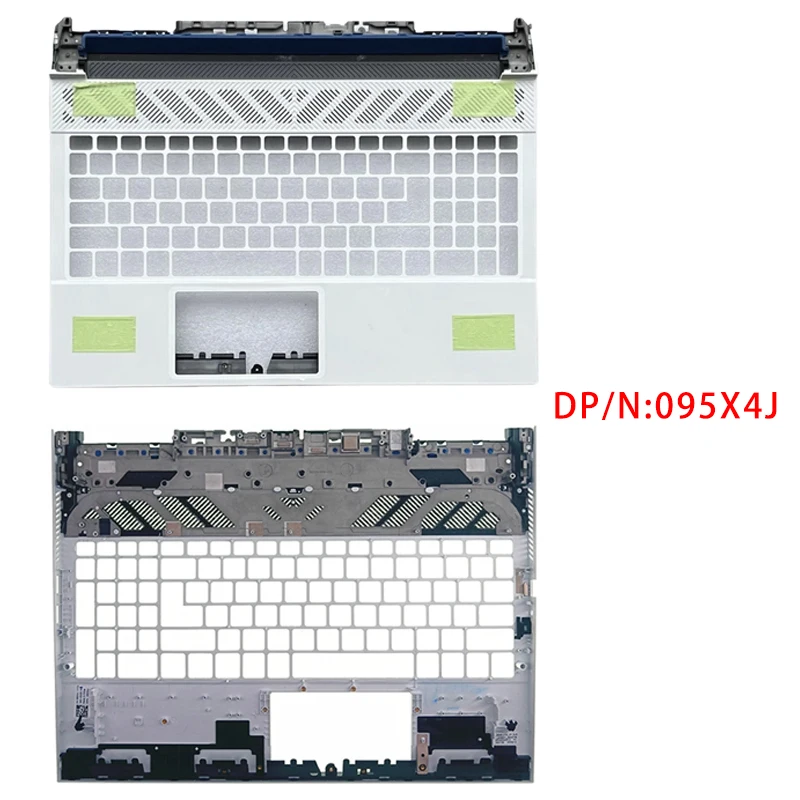 جديد لـ Dell G15 5530 5535 2023؛ ملحقات الكمبيوتر المحمول البديلة Lcd الغطاء الخلفي/الإطار الأمامي/Palmrest/الجزء السفلي مع الشعار 0MFNCW、0VYTFN