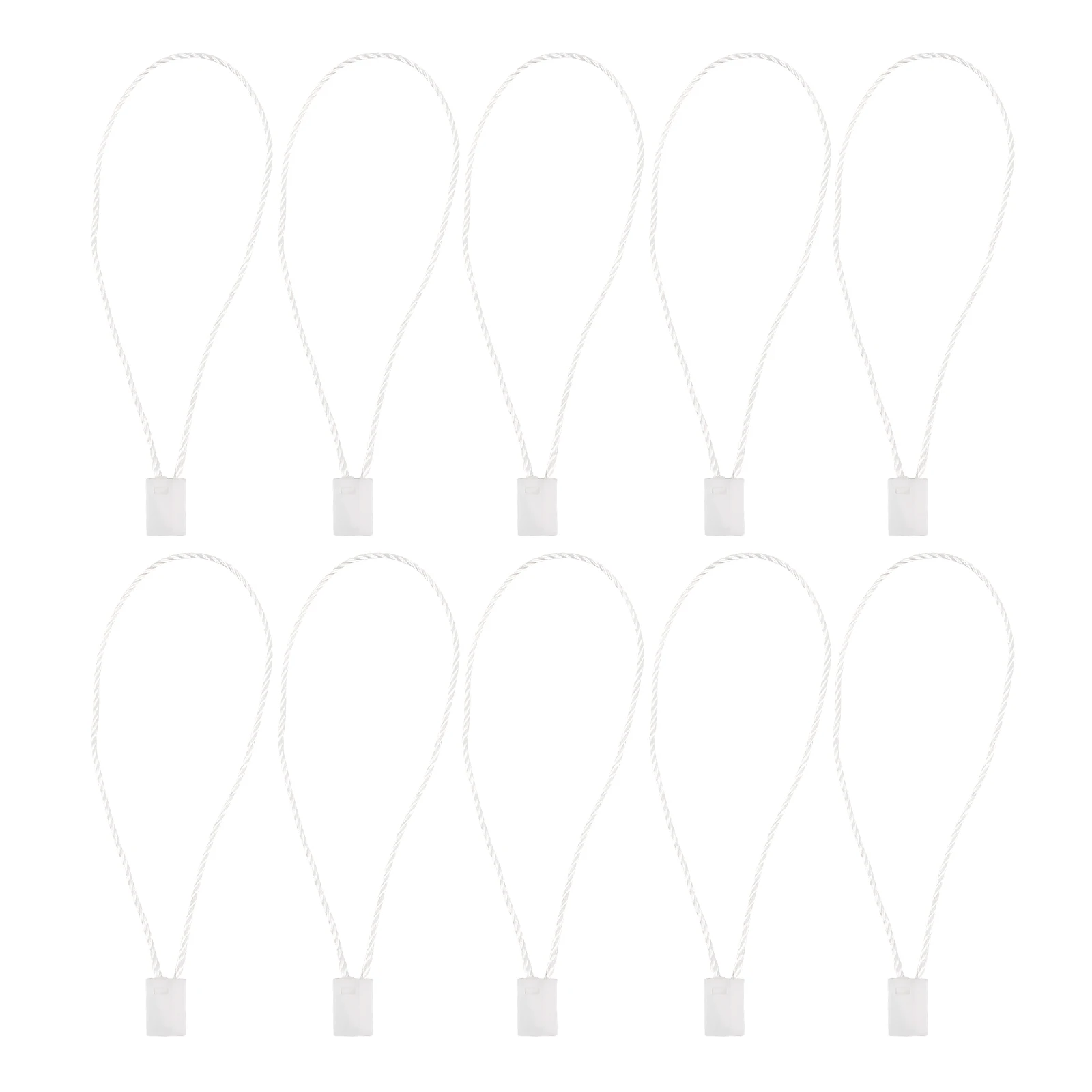 

Tag String with Durable Buckle Beige Universal Ties Hang Fastener Snap Lock Pocket Bookmark Ribbon Rope Strap Shoe Label Clothes
