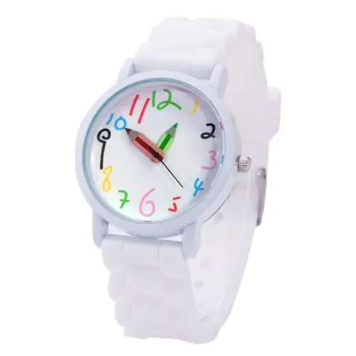 Intelligent Digital Wrist Watches Children All-Match Pencil Pointer New Boys Girls Fashion Sports Watch Clock Quartz Kids Watch