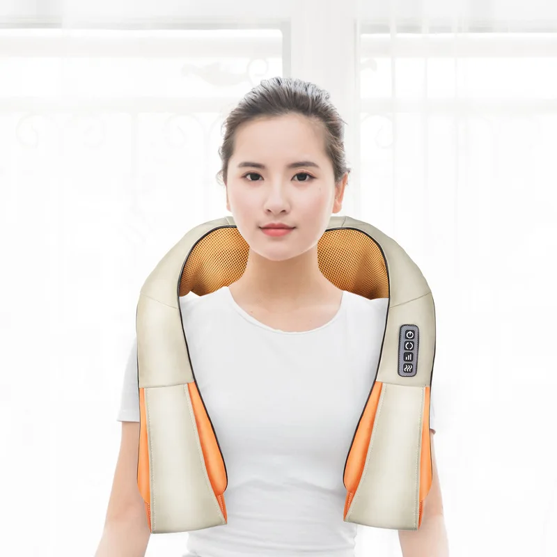 

Neck Massager Neck Waist Massager Back Kneading Massage Shawl Car-Mounted Heating Massager