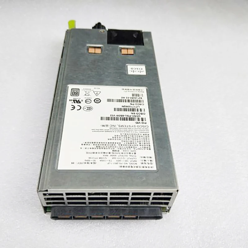 Servidor de trabalho 100% para fonte de alimentação Clsco PS-2651-1-LF 650W UCSC-PUS-650W V02 341-0490-02 A0