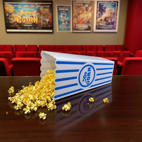 Hot New 3D Fake Popcorn Bucket PVC Realistic Movie Theater Snack Holder for Parties, Halloween, Cosplay, Gift