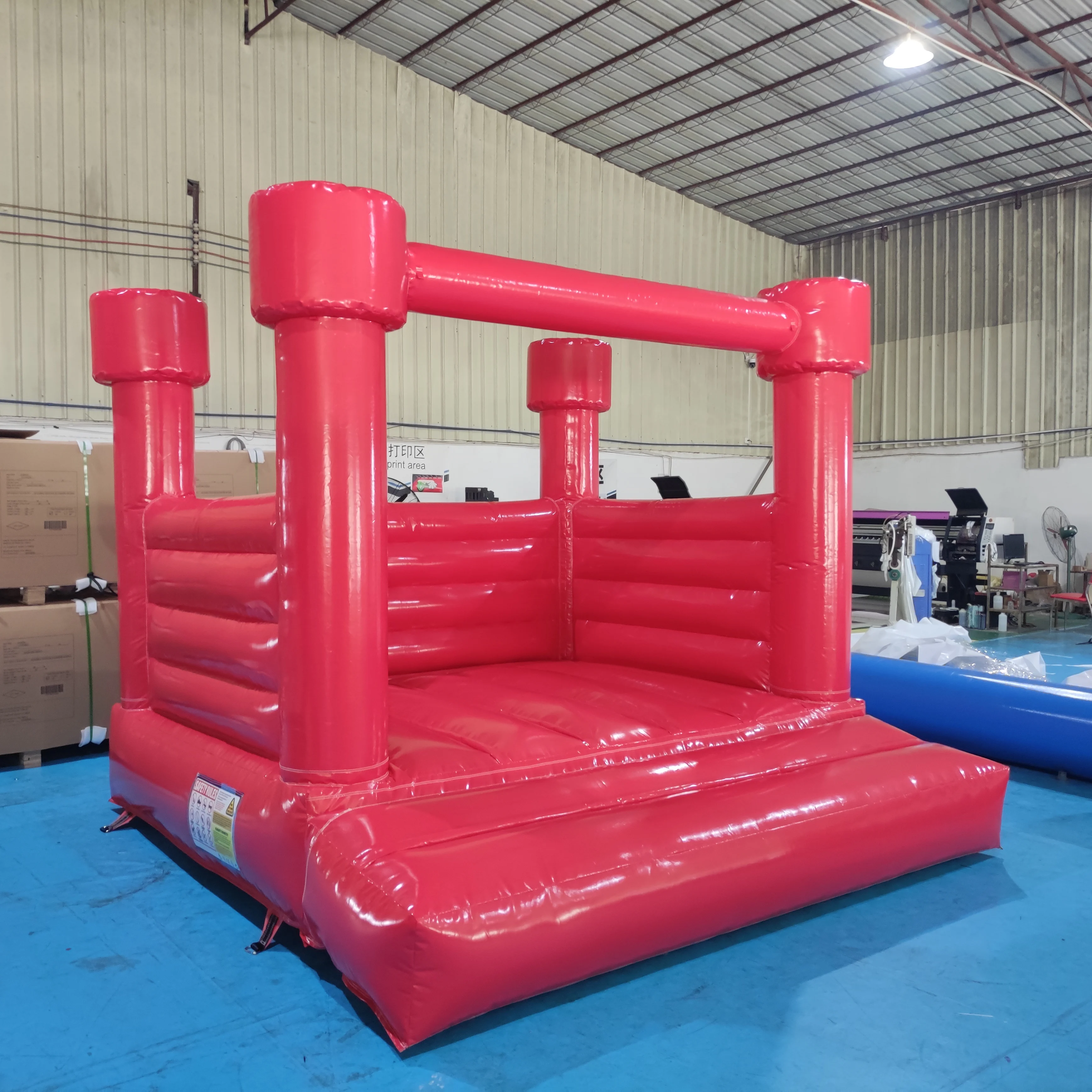 Red Bounce House Commercial Luxury White Wedding Bouncer Jumping Inflatable Castle