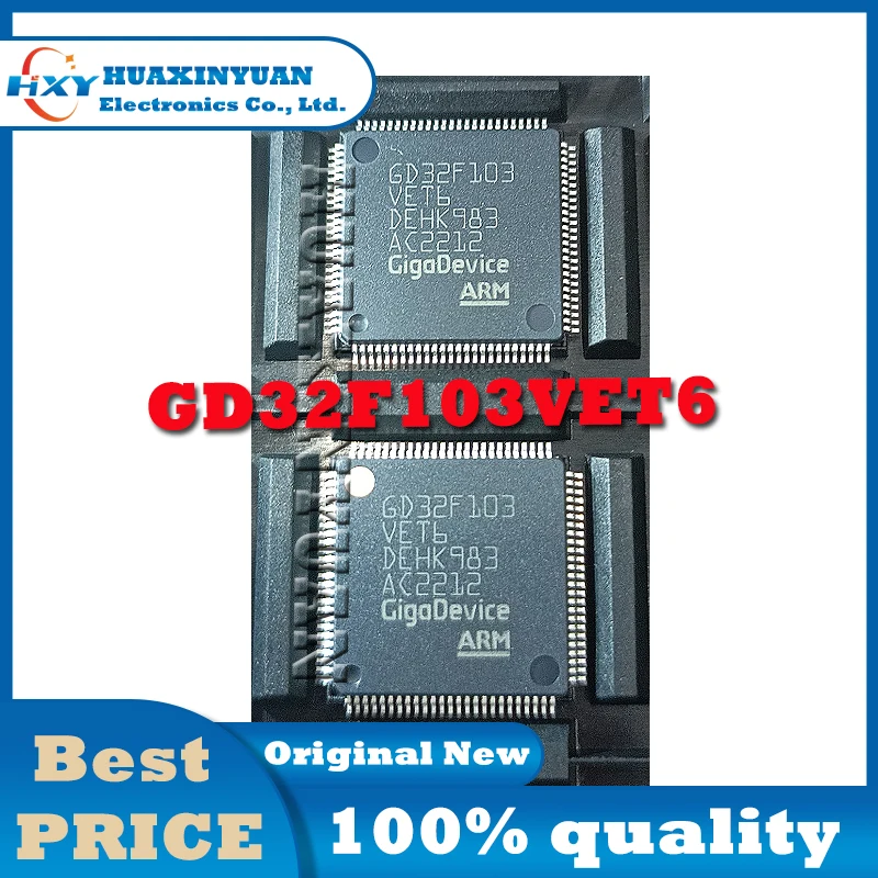 1PCS/LOT GD32F103VET6 LQFP100 GD GD32 GD32F GD32F130 GD32F130C6 GD32F130C6T Electronics Robot  New and Original Ic Chip In Stock