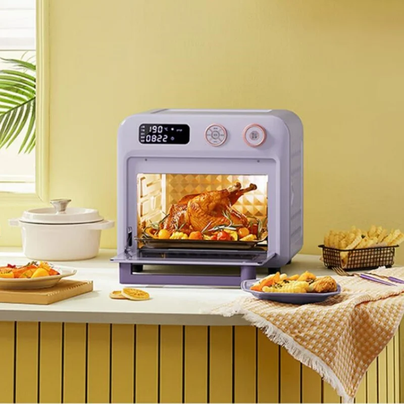 DAEWOO 220V Air Fry Oven 18L Multifunctional Electric Oven 1500W Hot Air Circulation No-Flip Electric Grill French Fry Machine