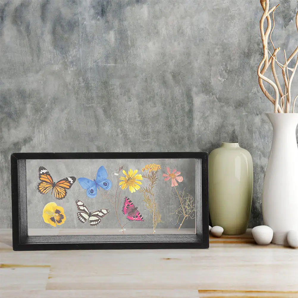 Round Frame Circular Wall Canvas Decor Painting Art Halloween Christmas Acrylic Picture Frame Acrylic Display Box 2PCS