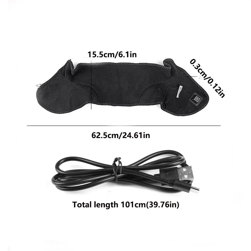 USB Heating Neck And Shoulder Heating Pad Soft 3 Modes Heated Heating Neck Wrap with Zipper Comfortable Electric Warmer Shawl