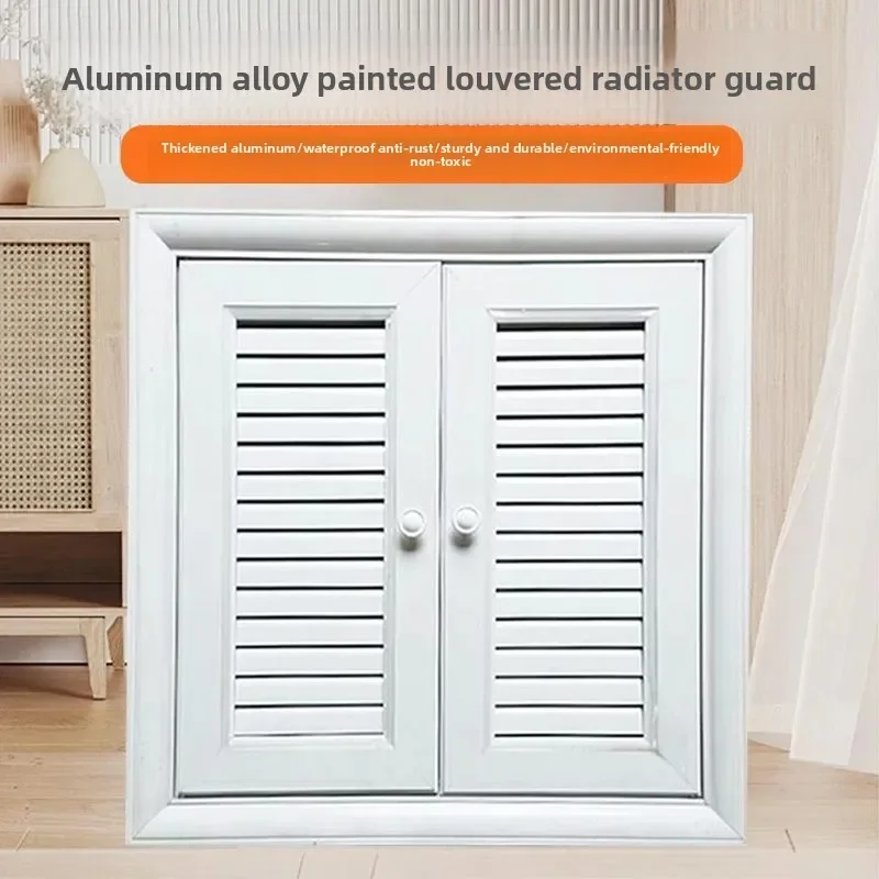 Universal aluminum alloy double door floor heating water separator, shutter, shutters, waterproof, moisture-proof and free