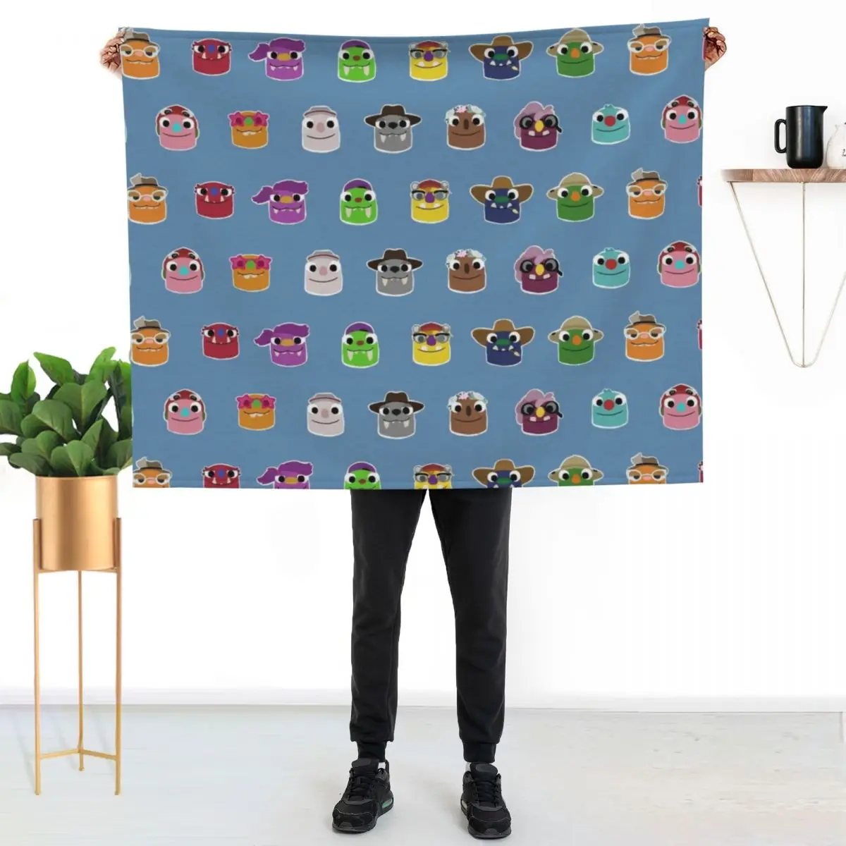 

Bugsnax - All grumpuses Throw Blanket Cozy Microfiber Throw Blanket for Home Bedroom
