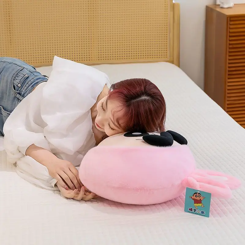 Bonito sapo traje crayon shin chan brinquedo de pelúcia macio volta almofada boneca de pelúcia presente de aniversário para casa sofá decoração presente brinquedos