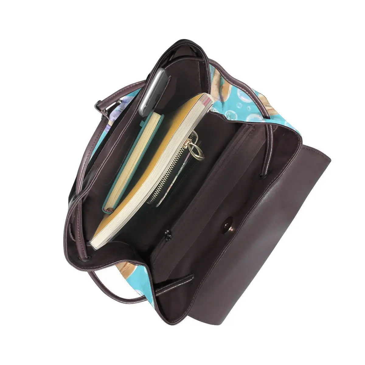 달콤한 간식과 거품 3D 패턴 새로운 여성용 배낭 디자이너 고품질 가죽 심플한 패션 대용량 배낭