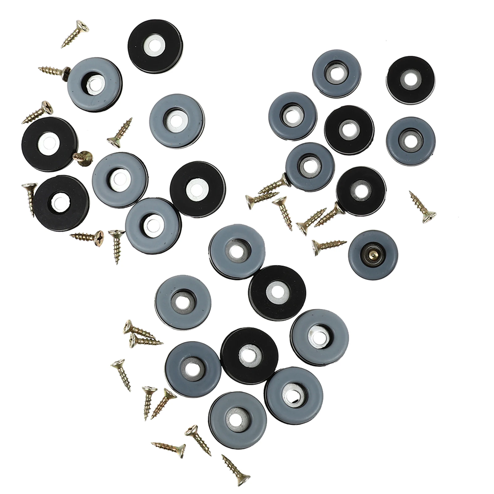 

24pcs Furniture Legs Protector Pads Non-Slip Chair Feet Covers Screws Floor Protectors For Wooden Laminate Tile Carpet Chair