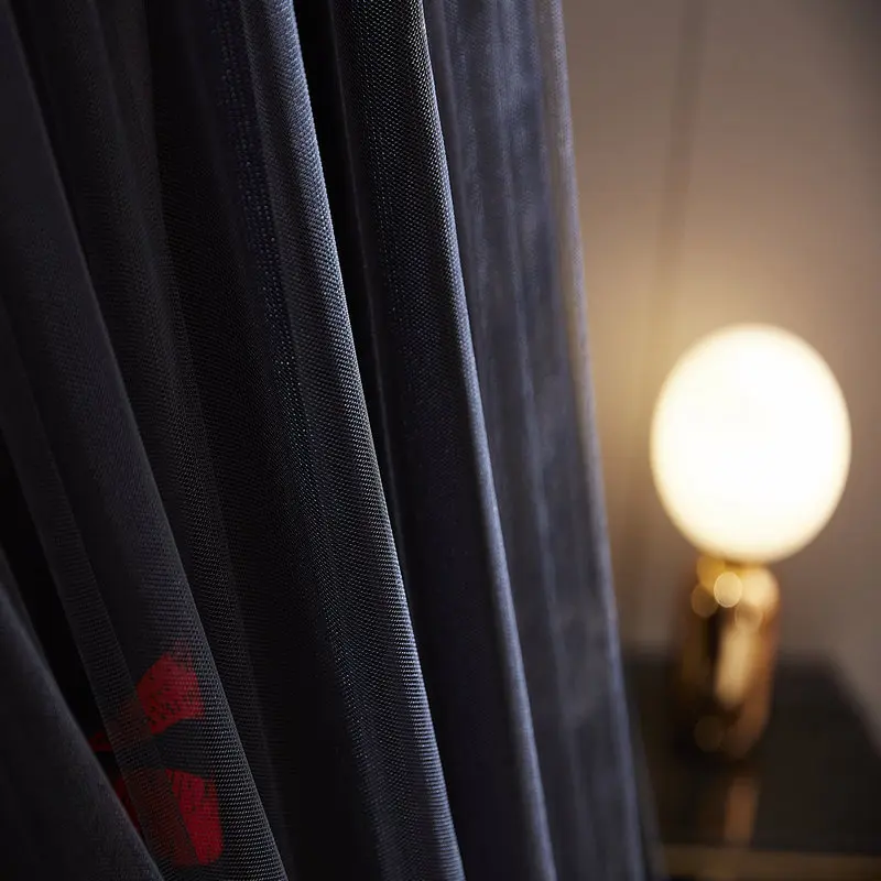 New Folded Bed Canopy Mosquito Net for Girl Women Bedding Romantic Black Yarn 2 Layers Round Dome Tent Curtain Room Decor